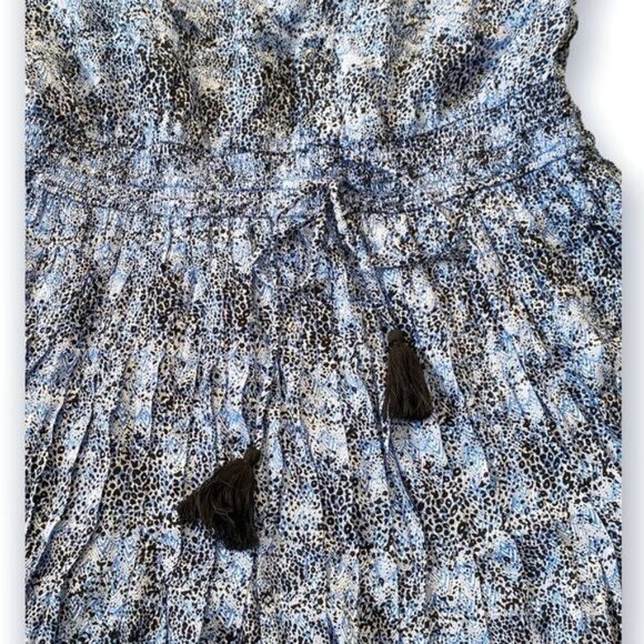 Poupette St. Barth Hana Mini Dress, Size M, Blue print, NWT - Picture 9 of 15